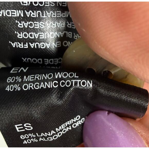 Kuhl Brynn Cardigan Sweater Soft Pine Green Meriono Wool Organic Cotton Sz S - Picture 6 of 6